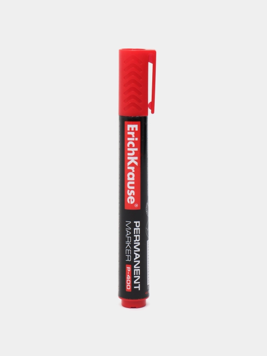 Permament marker ErichKrause P-400, siyoh rangi qizil (qutida 12 dona.) 30988