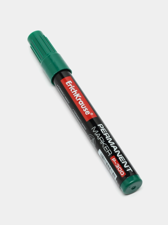 Permanent marker ErichKrause P-300, siyoh rangi yashil (qutida 12 dona.) 4784
