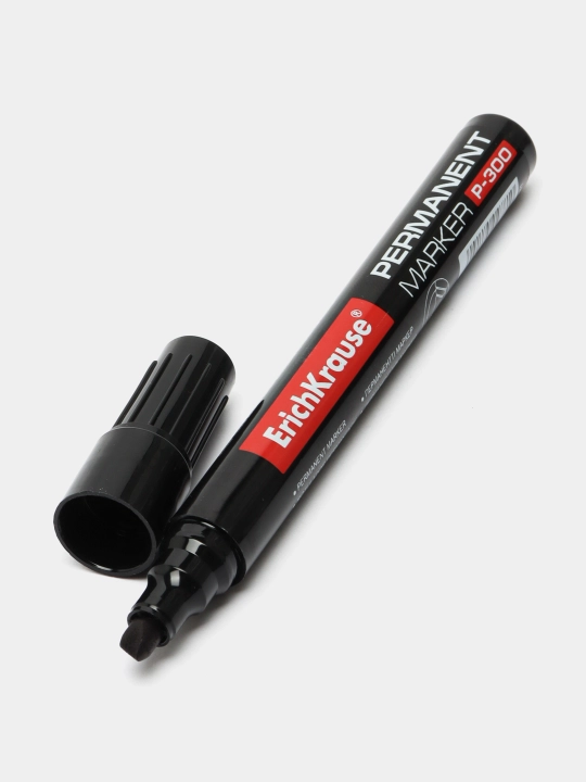 Permament marker ErichKrause P-300, siyoh rangi qora (qutida 12 dona.) 4781