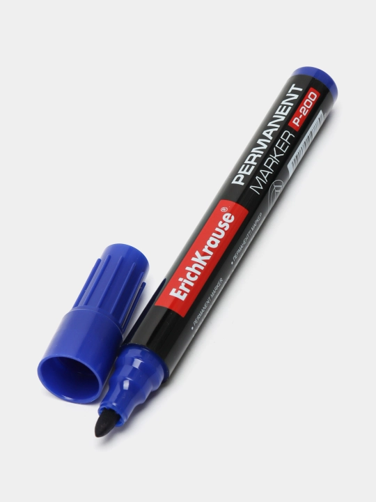 Permament marker ErichKrause P-200, siyoh rangi ko'k (qutida 12 dona.) 4778