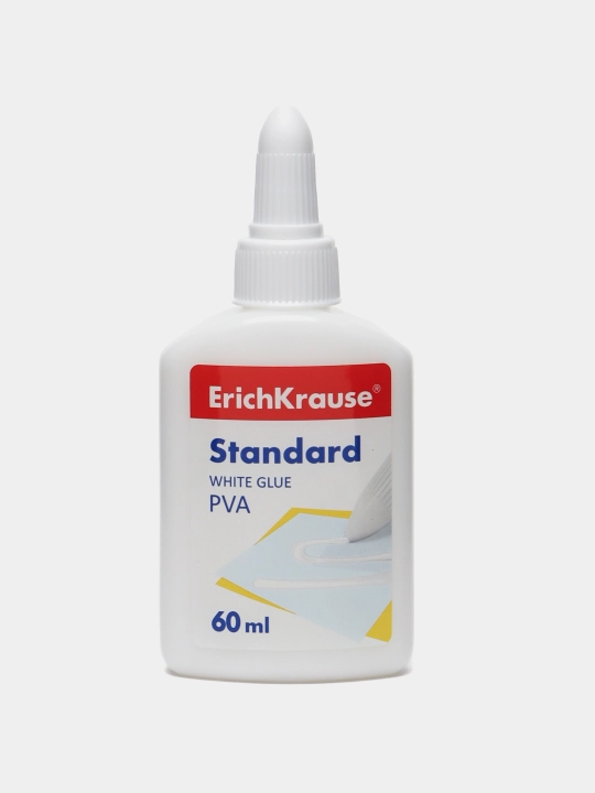 Клей ПВА ErichKrause EasyStick, 60мл (в дисплее по 16 шт.) 48723