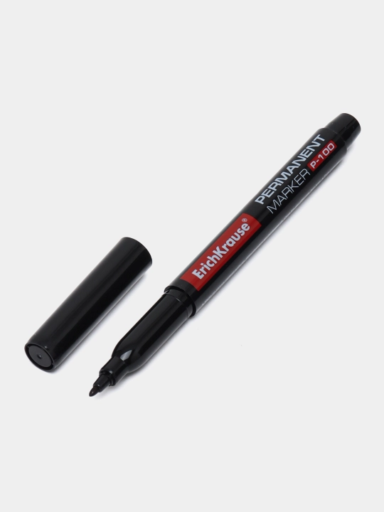 Permanent marker ErichKrause P-100, siyoh rangi qora (qutida 2 dona.) 12841