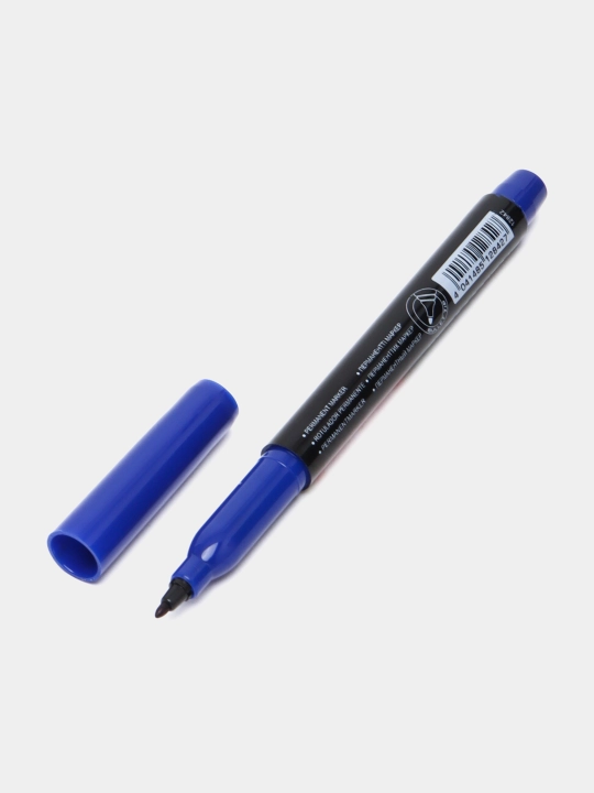 Permanent marker ErichKrause P-100, siyoh rangi ko'k (qutida 12 dona.) 12842