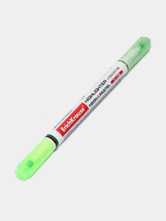 Ikki tomonlama matn markeri ErichKrause Visioline V16 Neon+Pastel, siyoh rang yashil 56016
