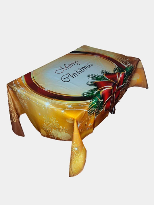 Новогодняя скатерть на стол, 140 * 180, 140 * 210 см, 3 вида - 