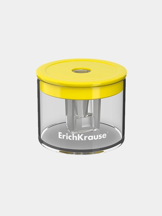Plastik o'tkirlashtirgich ErichKrause S-Keg, Neon, konteyner bilan, assorti 56036