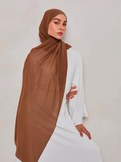 Ayollar sharfi va ro'moli, shifonli, hijob, haj va umra uchun mos