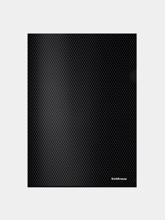 Burchak papka plastik ErichKrause Diamond Total Black, A4, shaffof emas, qora 55194