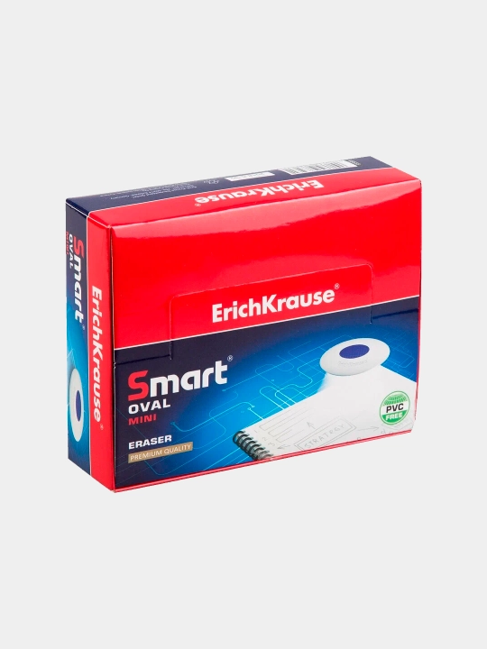 Ластик с пластиковым держателем ErichKrause SmartWay Mini Oval 45533