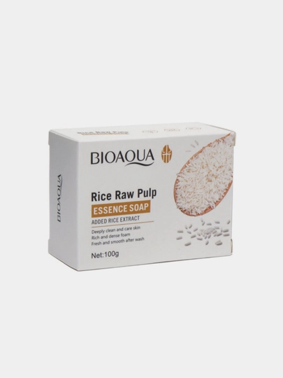Мыло отбеливающие BIOAQUA, с экстрактом риса, для лица и тела, 100 г