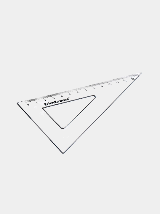 Plastik burchak ErichKrause Clear, 60/13 sm, shaffof (qutida 30 dona) 61845