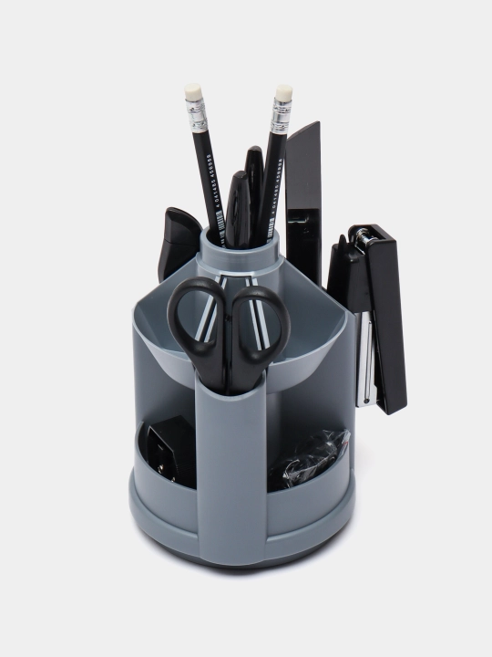 To'plam stol usti aylanadigan plastmassa ErichKrause Mini Desk, Classic, kulrang 12516