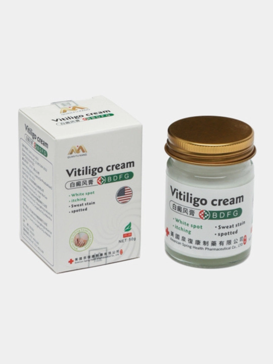 Vitiligo Cream BDFG, крем против белых пятен на коже, 50 г - 