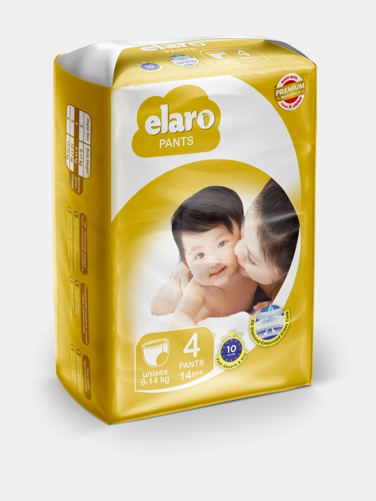 Elaro PANTS tagliklar-trusiklar, 4 - 14 dona, 9-14 kg - 