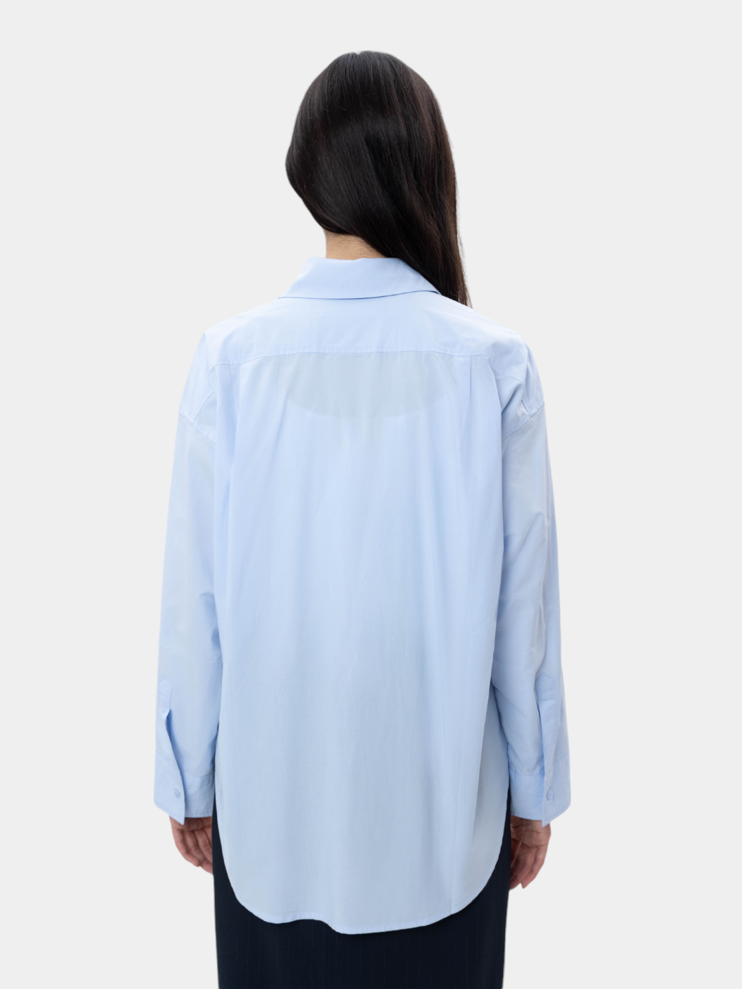 TERRA PRO ayollar klassik rubashkasi, oversize AW24WES-21031