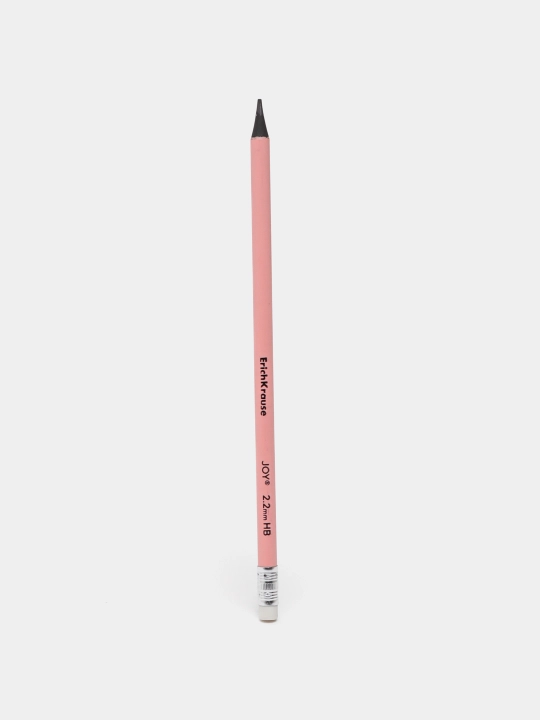 Qora grafitli qalam plastik ErichKrause JOY Pastel, dumaloq, o'chirgichli, HB 55272