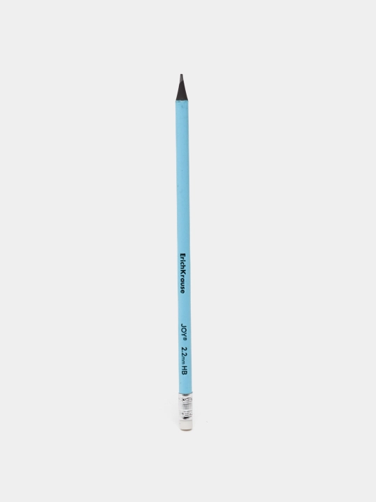 Qora grafitli qalam plastik ErichKrause JOY Pastel, dumaloq, o'chirgichli, HB 55272