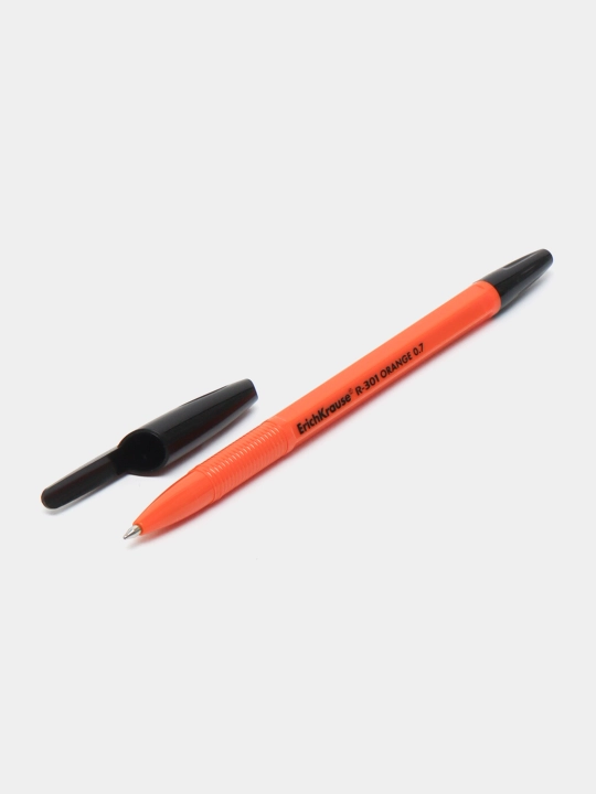 Sharikli ruchka ErichKrause R-301 Stick Orange 0.7, siyoh rangi qora 43195