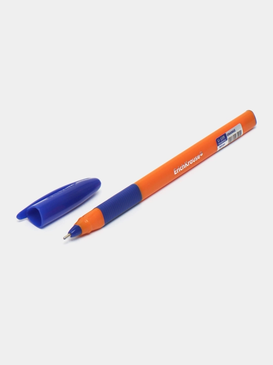 Sharikli ruchka ErichKrause U-109 Stick & Grip Orange 1.0, Ultra Glide Technology, ko'k 47591