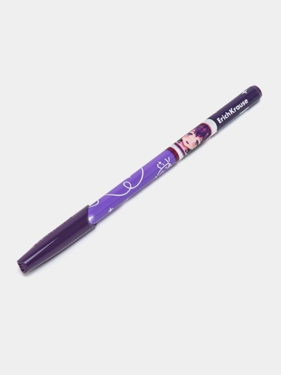 Ручка шариковая ErichKrause Neo Stick Space Anime 0.7, Super Glide Technology, синий 61014 — ERKR-P12C47E-ФИОЛЕТ