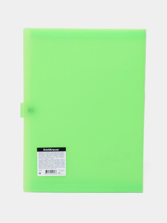 Папка-картотека на кнопке ErichKrause Matt Neon, с 4 отделениями, A4, ассорти 54898