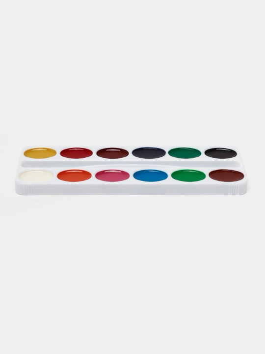 Akvarel bo'yoqlari ErichKrause asalli 12 ta rang (qutida) 50586