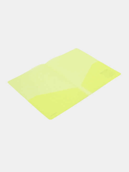 Burchak papka plastik ErichKrause Glossy Neon, 2 bo'linmali, A4, yarim shaffof, 53603