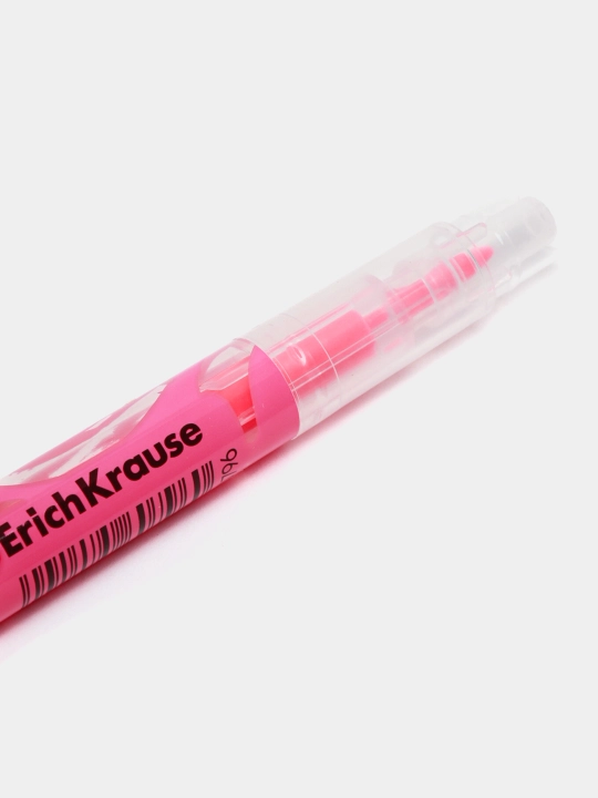 Ikki tomonli matn markeri ErichKrause Visioline V-16 Brush Neon, siyoh rangi pushti 60796