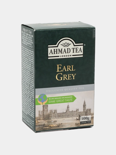 Чай чёрный Ahmad Tea Earl Grey, с ароматом бергамота, 100 гр — ЧАЙНЫЙ-P02A05F