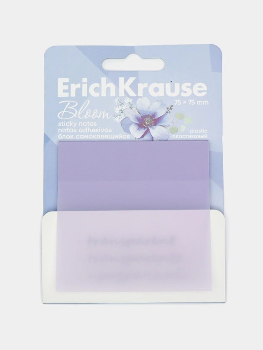 O'zi yopishadigan qog'ozli blok ErichKrause PastelBloom, 75*75 мм, 50 varaq, assorti 61580 - 
