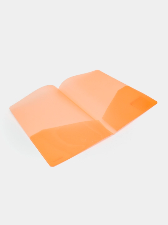 Burchak papka plastik ErichKrause Glossy Neon, 2 bo'linmali, A4, yarim shaffof, 53603