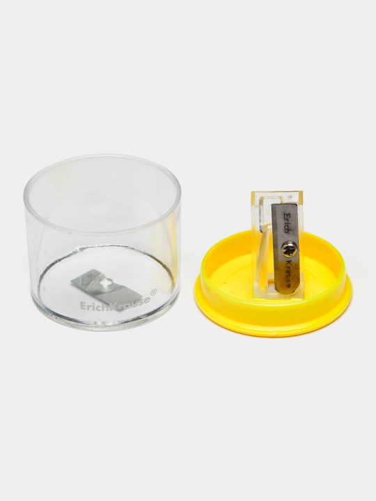 Plastik o'tkirlashtirgich ErichKrause S-Keg, Neon, konteyner bilan, assorti 56036