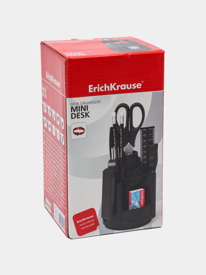Набор настольный вращающийся пластиковый ErichKrause Mini Desk, Classic, серый 12516 — ERKR-P12C7E0