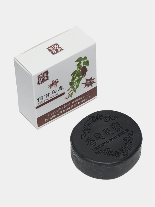 Shampun-sovun to'kilishga qarshi, o'sish uchun va tokilishga qarshi Polygonum, qora