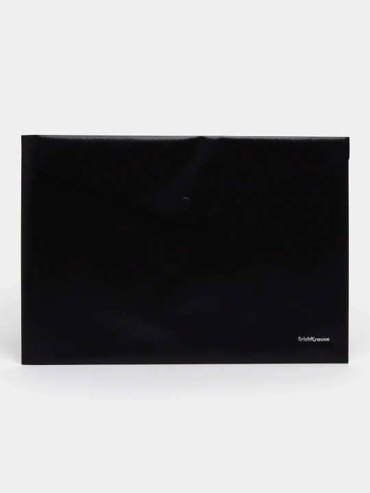 Papka konvert tugmali ErichKrause Diamond Total Black, A4, shaffof emas, qora 54877 - 