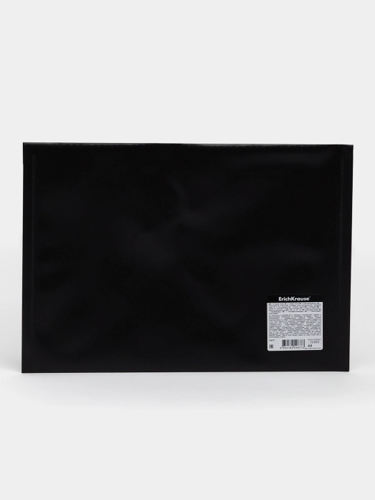 Papka konvert tugmali ErichKrause Diamond Total Black, A4, shaffof emas, qora 54877