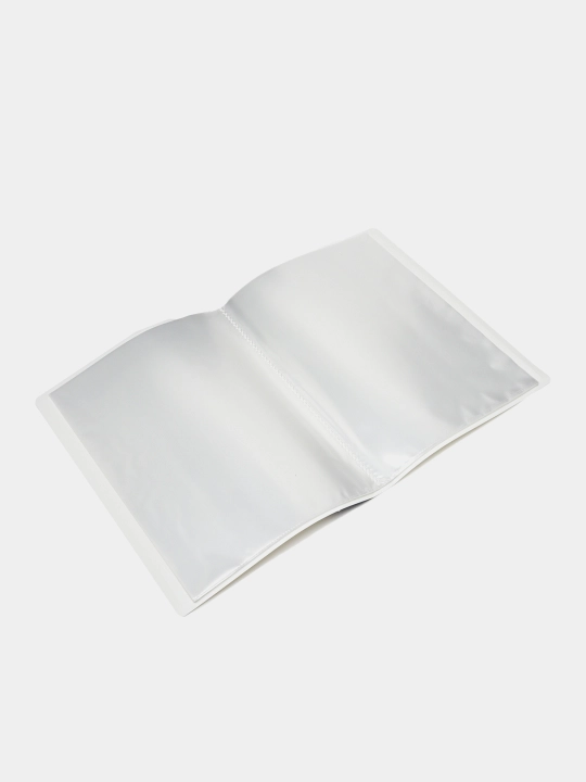 Papka faylli ErichKrause Diamond Total White, 40 ta cho'ntakli, A4, oq rangli 55151
