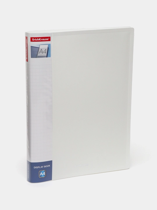 Papka faylli ErichKrause Diamond Total White, 40 ta cho'ntakli, A4, oq rangli 55151