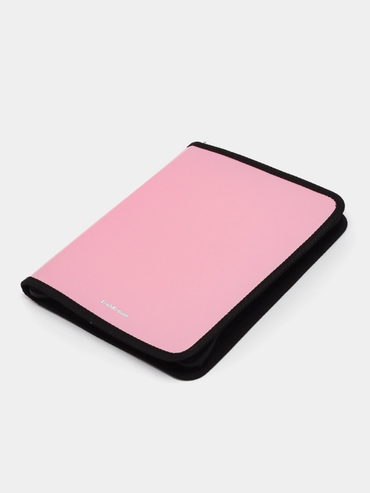Папка для тетрадей на молнии пластиковая ErichKrause Diagonal Pastel, A5+, ассорти 50357
