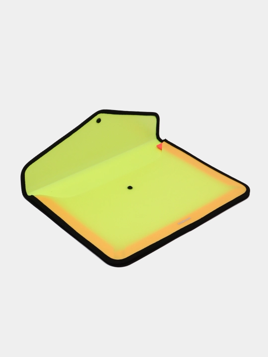 Papka-konvert tugmada ErichKrause Matt Neon, qoplamali, tekstil qo'shimchali, A4 55418