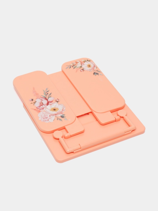 Подставка для книг пластиковая ErichKrause Pastel Bloom, персиковый 61542 - 
