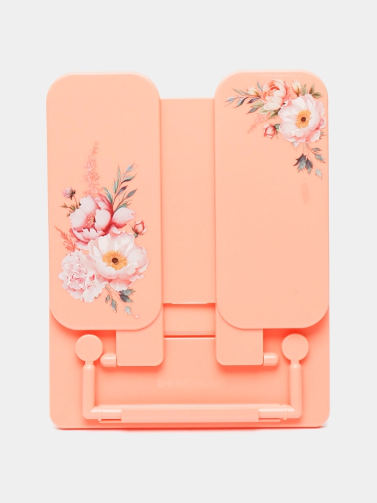 Подставка для книг пластиковая ErichKrause Pastel Bloom, персиковый 61542