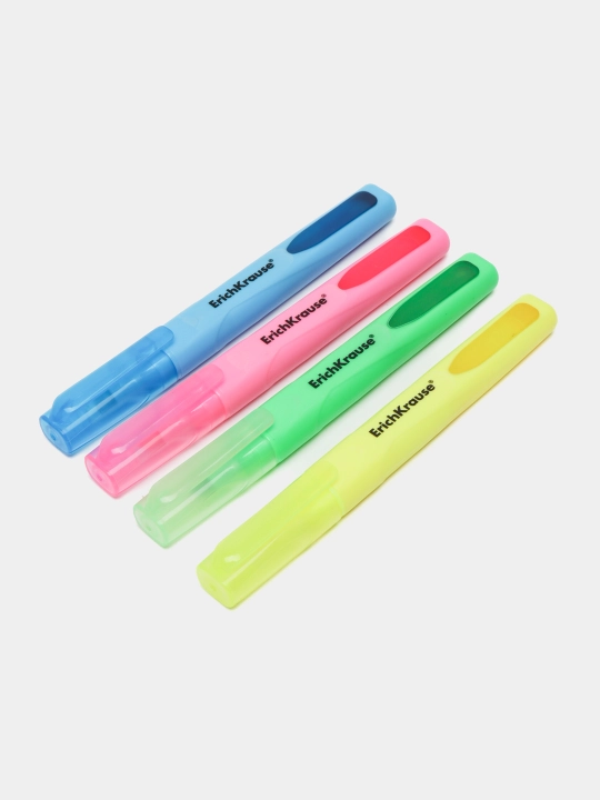 Набор из 4 текстмаркеров с жидкими чернилами ErichKrause Visioline V-14 Liquid Neon 58359 - 