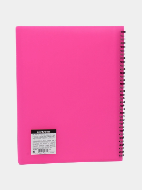 Papka faylli plastikli ErichKrause Matt Neon, 20 ta cho'ntakli, A4, assorti 49953