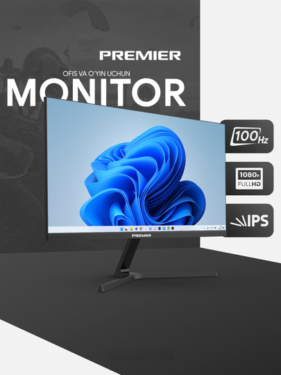 Монитор Premier 24", 27" PRM100LEDM, 100 Hz, IPS, FullHD