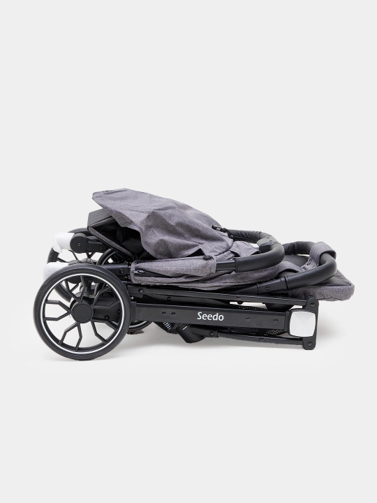 Коляска Seedo Stroller S8, с нижней корзиной и теплосберегающим чехлом