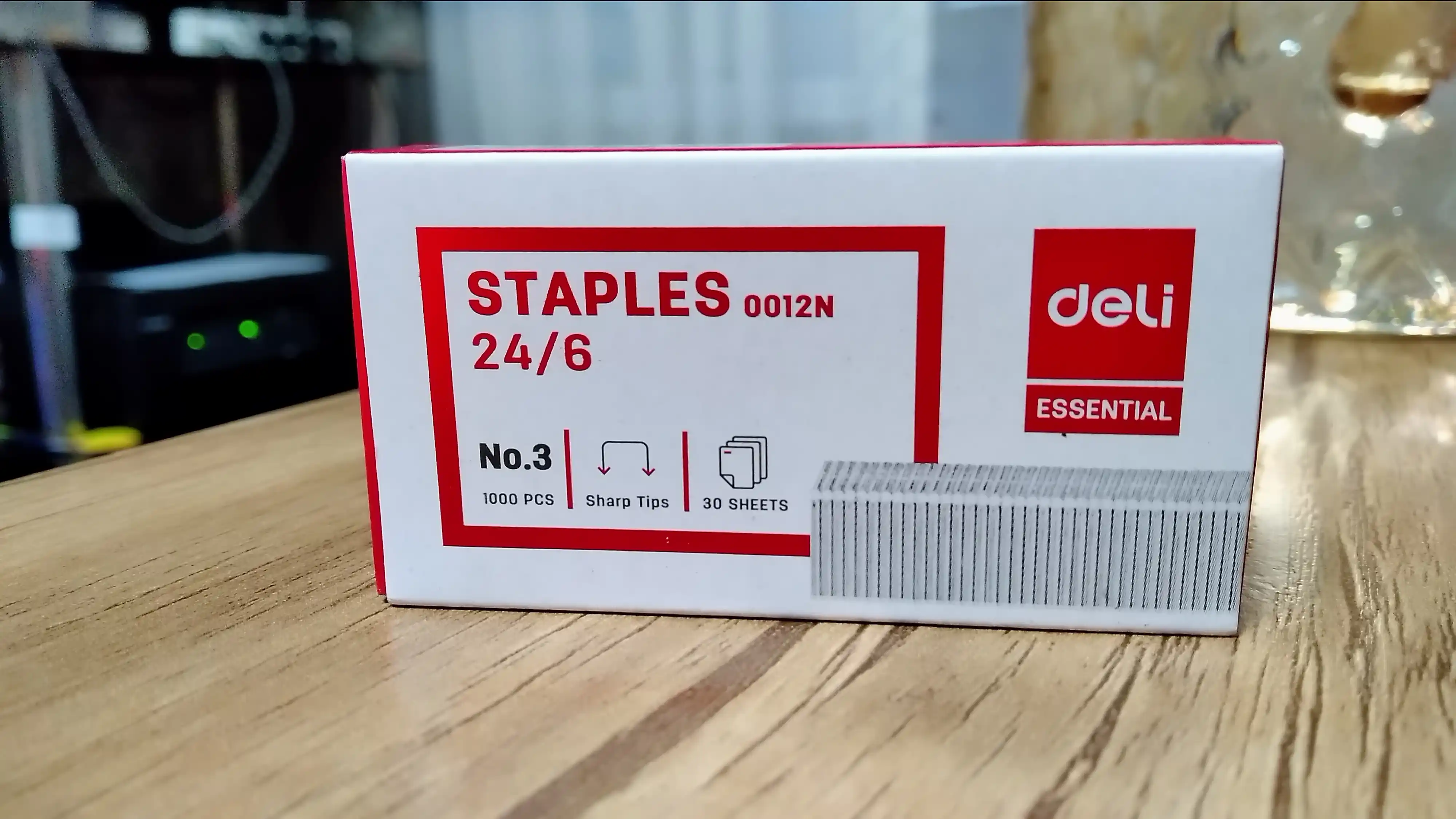 Stepler o'qlari, 24/6, 25 varaq uchun, Deli E0012N, 2 donadan