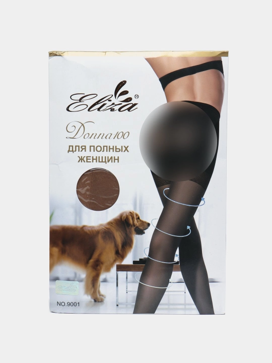 Женские капроновые колготки ELIZA 100 ден, для полных женщин - 