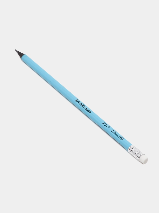Qora grafitli qalam plastik ErichKrause JOY Pastel, dumaloq, o'chirgichli, HB 55272