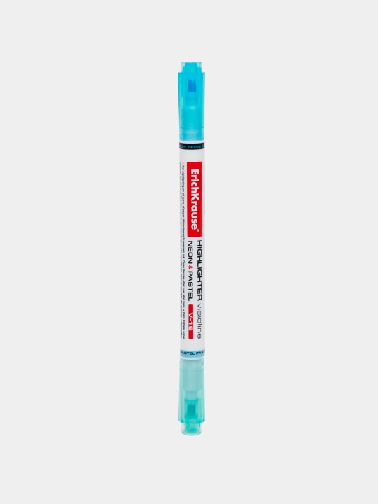 Двухсторонний текстмаркер ErichKrause Visioline V16 Neon+Pastel, цвет чернил голубой 56018 - 